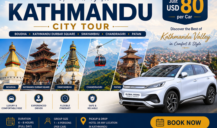 Kathmandu City Tour by Luxury Car – USD 80